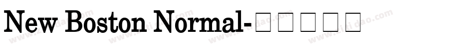 New Boston Normal字体转换